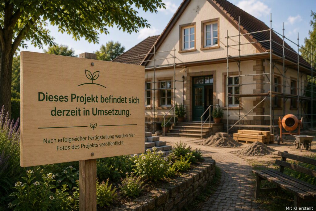 Das bestehende Gemeindehaus in Westerweyhe soll zu einem modernen und barrierearmen Dorfgemeinschaftshaus mit Prakanalge weiterentwickelt werden.